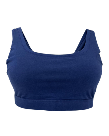 Polo by Ralph Lauren 4P0498-R3815 Navy Cotton Blend Bralette Myselflingerie.com